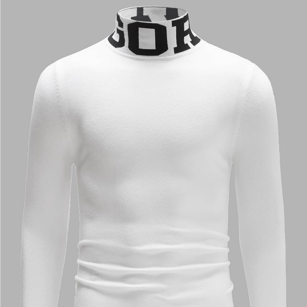 Men letter High Neck Sweater